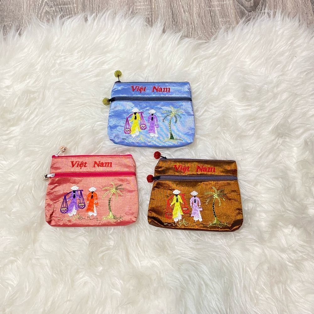 Handmade embroidered wallet